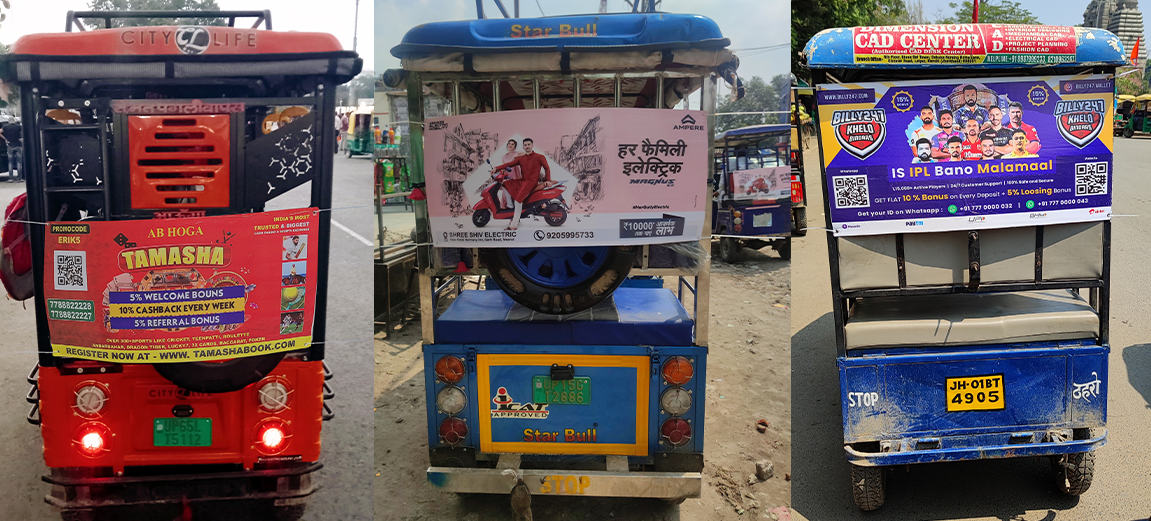 E Rickshaw Advertising in India E Rickshaw Advertising in India